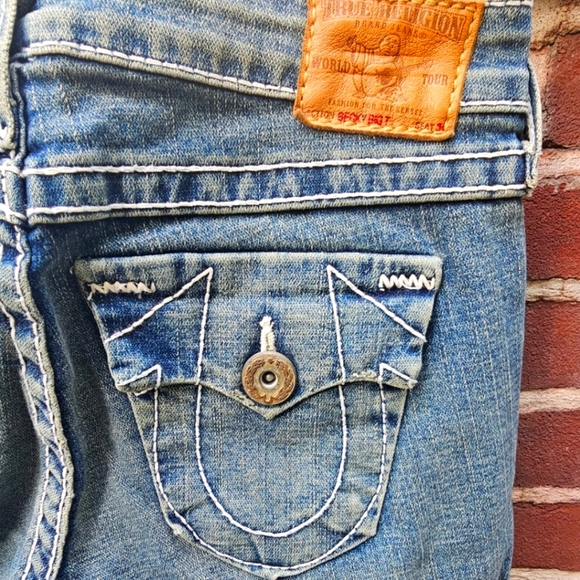 Vintage True Religion boot cut low rise denim jeans - Picture 8 of 12